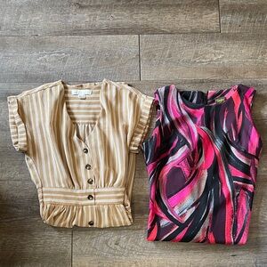 Taylor & Monteau Striped Midi Dress Bundle - 2 Midi Dresses